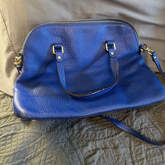 Kate Spade- blue leather cross body - gently used - Picture 4 of 4
